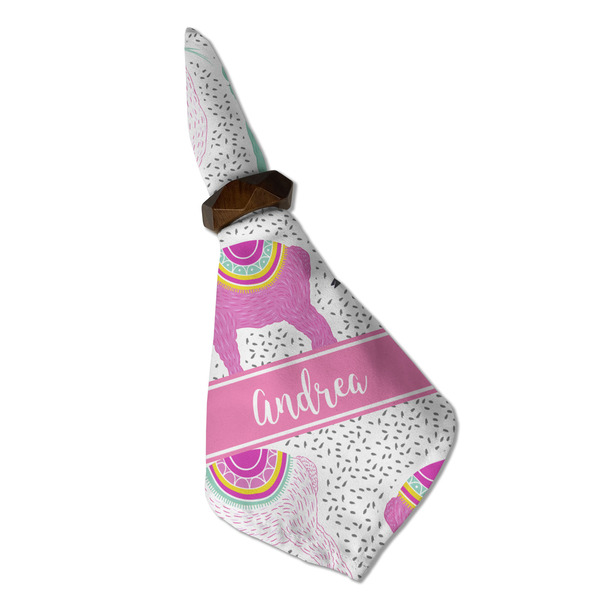 Llamas Cloth Napkins - Personalized Dinner (Folded in Ring) (MAIN)