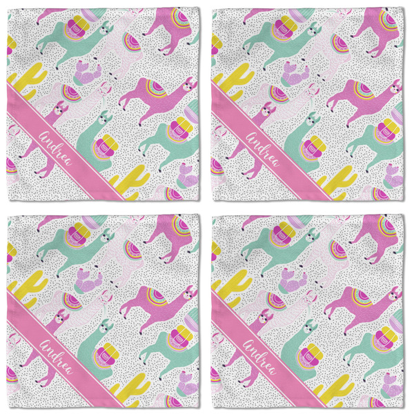 Llamas Cloth Napkins - Personalized Lunch (APPROVAL) Set of 4