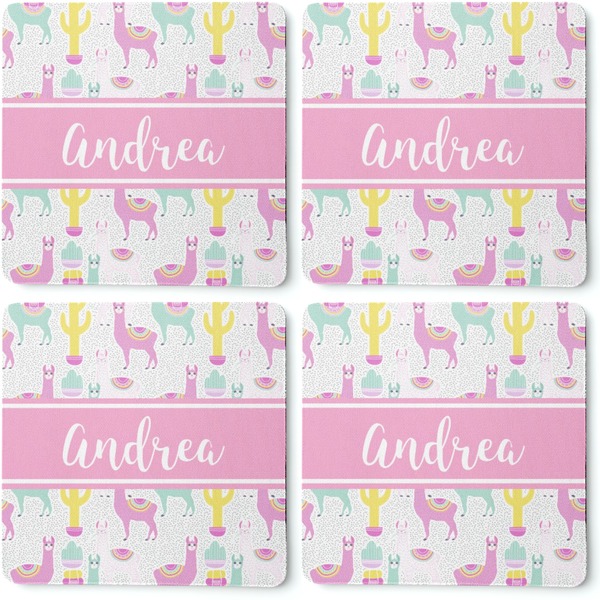 Llamas Coaster Rubber Back - Apvl