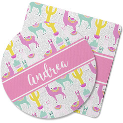 Llamas Rubber Backed Coaster (Personalized)