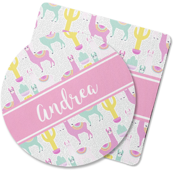Custom Llamas Rubber Backed Coaster (Personalized)