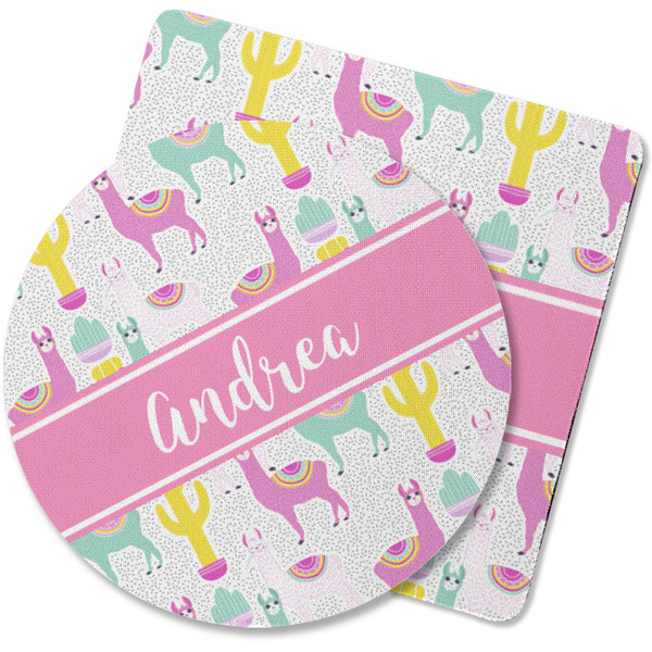 Custom Llamas Rubber Backed Coaster (Personalized)