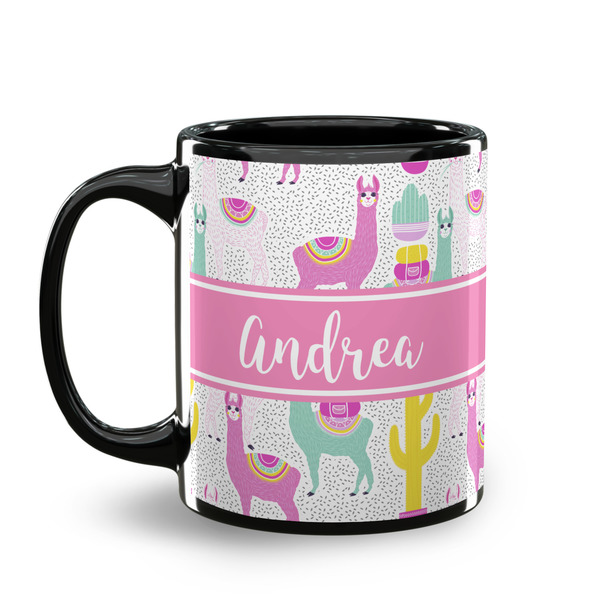 Llamas Coffee Mug - 11 oz - Black