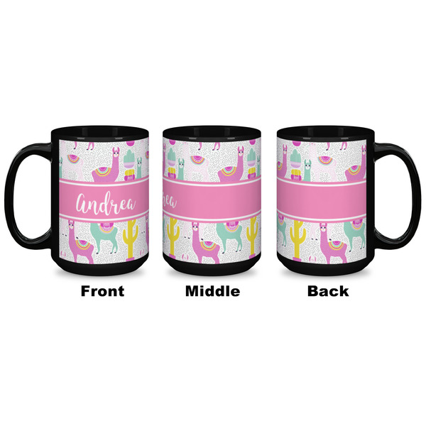 Llamas Coffee Mug - 15 oz - Black APPROVAL