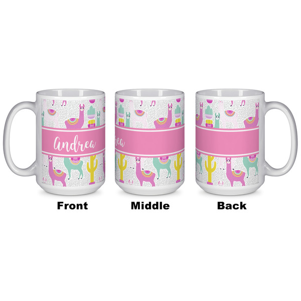 Llamas Coffee Mug - 15 oz - White APPROVAL