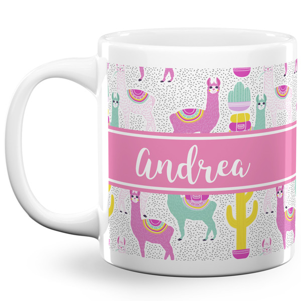 Llamas Coffee Mug - 20 oz - White