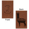 Llamas Cognac Leatherette Journal - Double Sided - Apvl