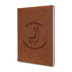 Llamas Leatherette Journal - Double Sided (Personalized)