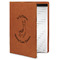 Llamas Cognac Leatherette Portfolios with Notepad - Small - Main
