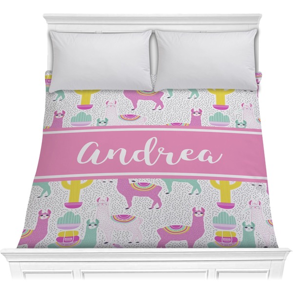 Custom Llamas Comforter - Full / Queen (Personalized)