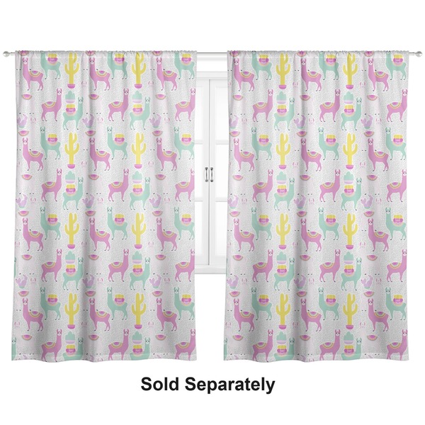 Custom Llamas Curtain Panel - Custom Size