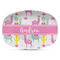 Llamas Plastic Platter - Microwave & Oven Safe Composite Polymer (Personalized)