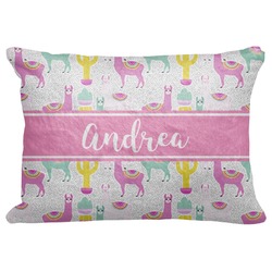 Llamas Decorative Baby Pillowcase - 16"x12" (Personalized)