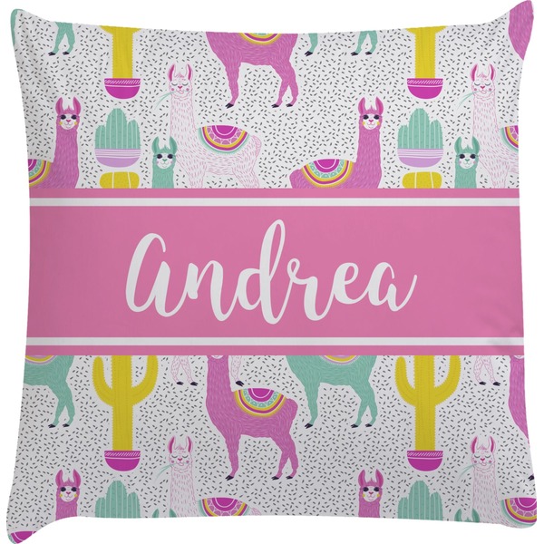 Custom Llamas Decorative Pillow Case (Personalized)