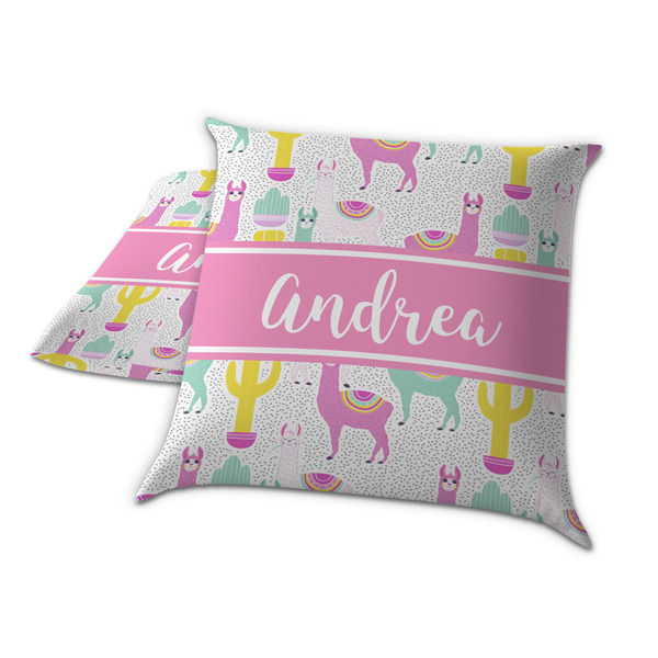Llamas Decorative Pillow Case - TWO