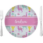 Llamas 10" Glass Lunch / Dinner Plates - Single or Set (Personalized)