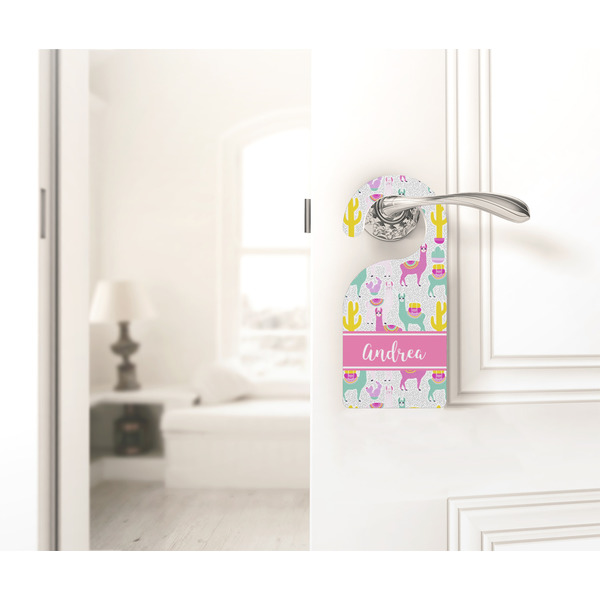 Llamas Door Hanger - LIFESTYLE
