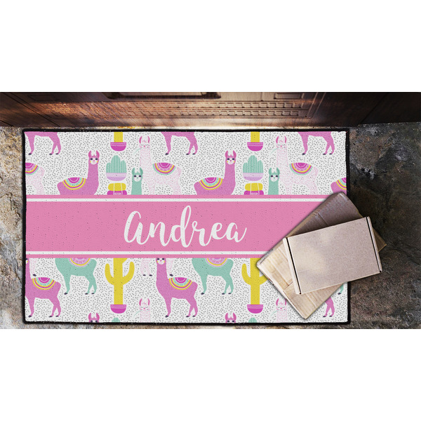 Llamas Door Mat - LIFESTYLE (Lrg)