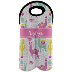 Llamas Wine Tote Bag (2 Bottles) (Personalized)