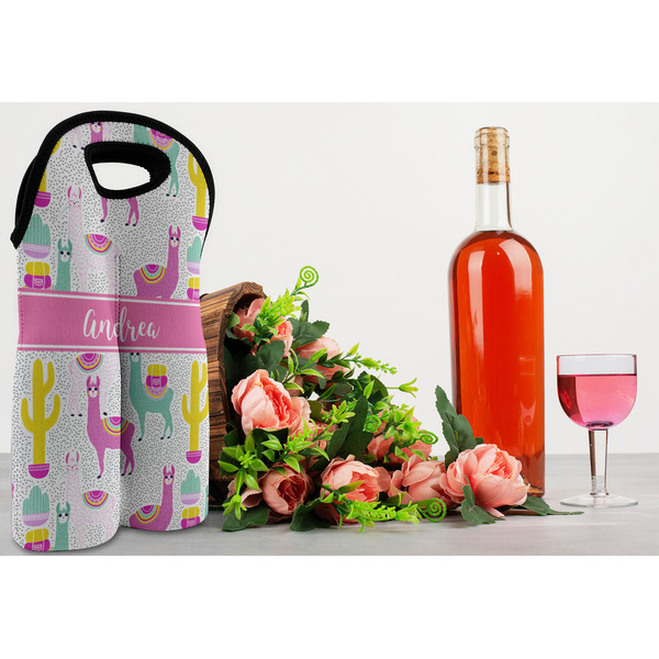 Llamas Double Wine Tote - LIFESTYLE (new)