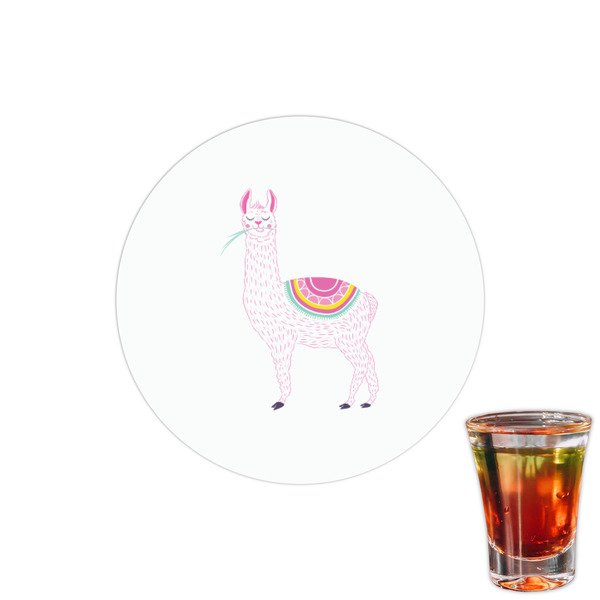 Custom Llamas Printed Drink Topper - 1.5"