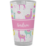 Llamas Pint Glass - Full Color (Personalized)
