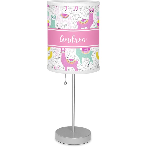Custom Llamas Lamp with Drum Shade (Personalized)