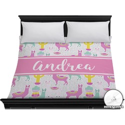 Llamas Duvet Cover - King (Personalized)