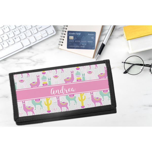 Llamas DyeTrans Checkbook Cover - LIFESTYLE