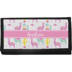 Llamas Canvas Checkbook Cover (Personalized)