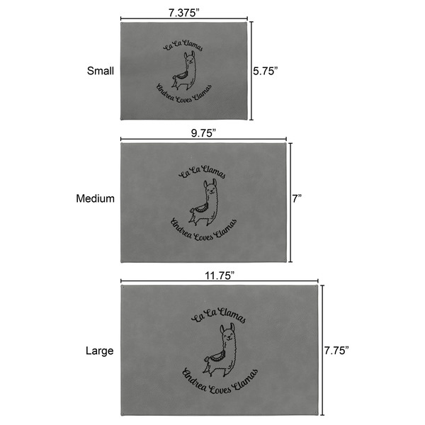 Llamas Engraved Gift Boxes - All 3 Sizes