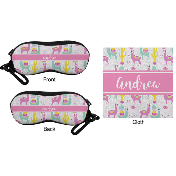 Llamas Eyeglass Case & Cloth (Approval)