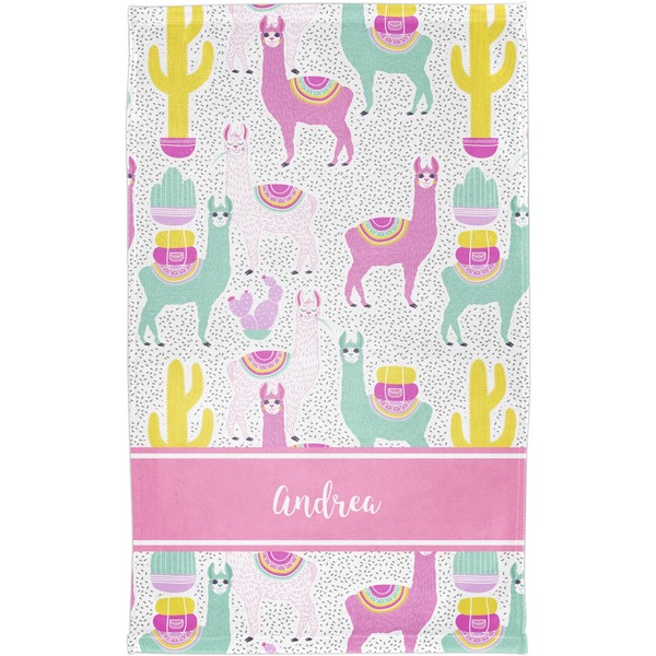Llamas Finger Tip Towel - Full View