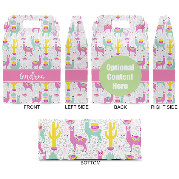 Llamas Gable Favor Box - Approval