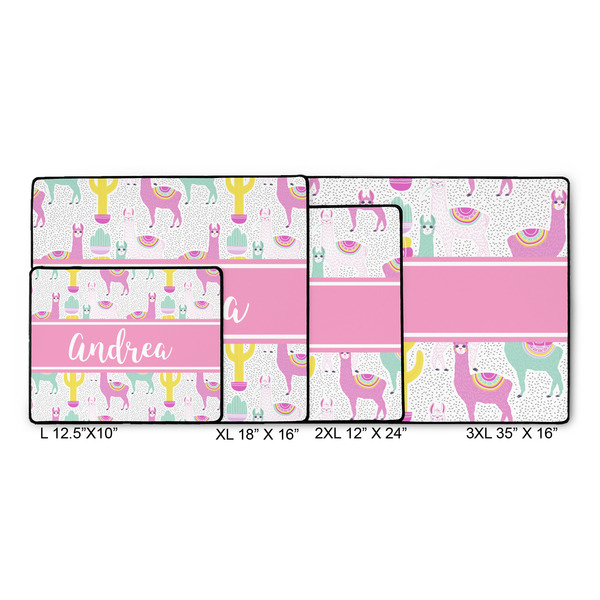 Llamas Gaming Mats - SIZE CHART