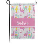 Llamas Small Garden Flag - Single Sided w/ Name or Text