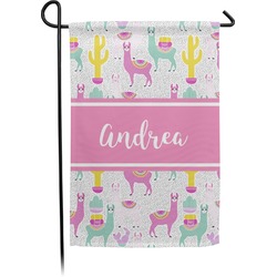 Llamas Small Garden Flag - Double Sided w/ Name or Text