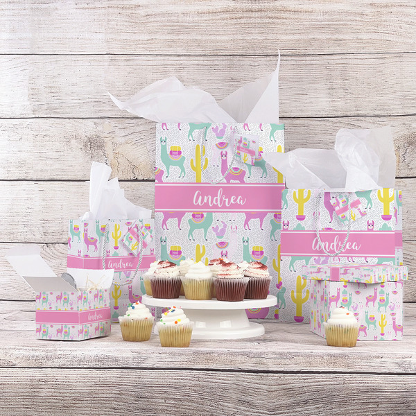 Llamas Gift Bags - In Context