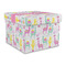 Llamas Gift Boxes with Lid - Canvas Wrapped - Large - Front/Main