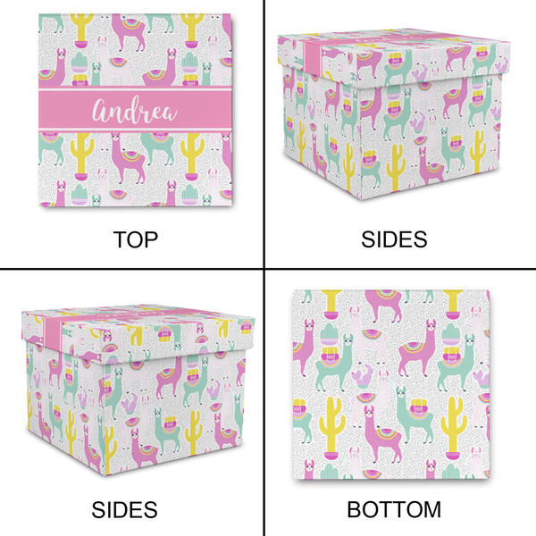 Llamas Gift Boxes with Lid - Canvas Wrapped - Small - Approval