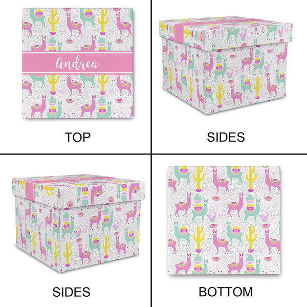 Llamas Gift Boxes with Lid - Canvas Wrapped - X-Large - Approval