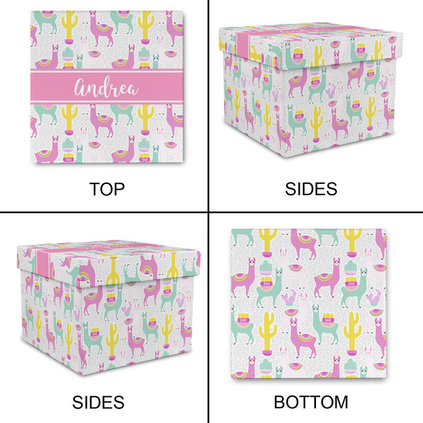 Llamas Gift Boxes with Lid - Canvas Wrapped - XX-Large - Approval