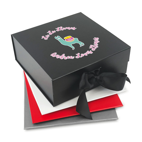 Custom Llamas Gift Box with Magnetic Lid