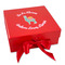 Llamas Gift Boxes with Magnetic Lid - Red - Front