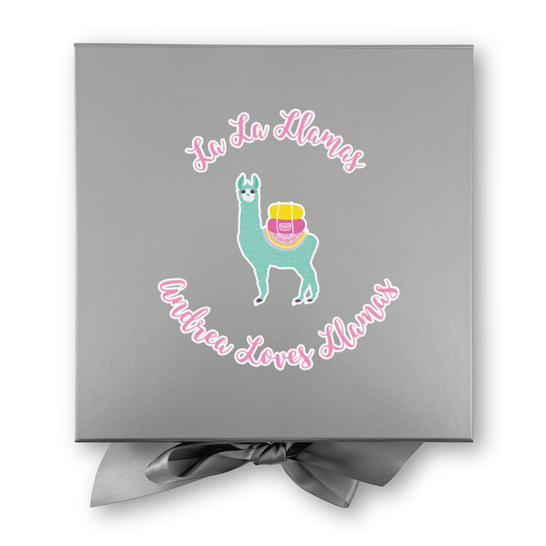 Llamas Gift Boxes with Magnetic Lid - Silver - Approval