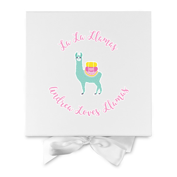 Llamas Gift Boxes with Magnetic Lid - White - Approval