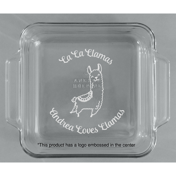 Llamas Glass Cake Dish - APPROVAL (8x8)