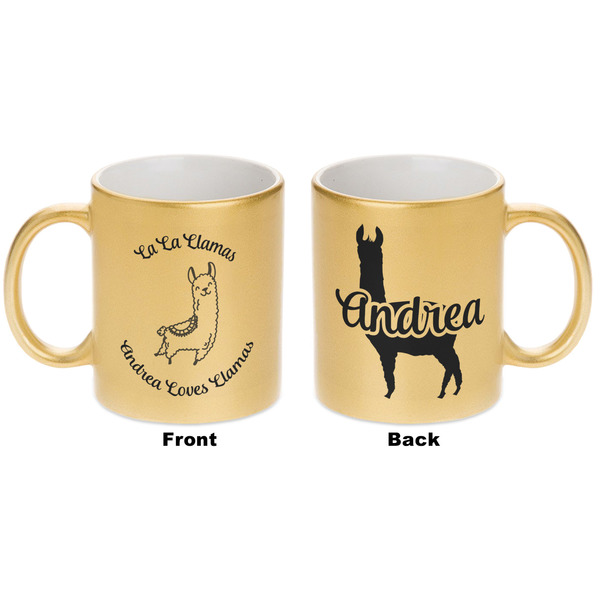 Llamas Gold Mug - Apvl