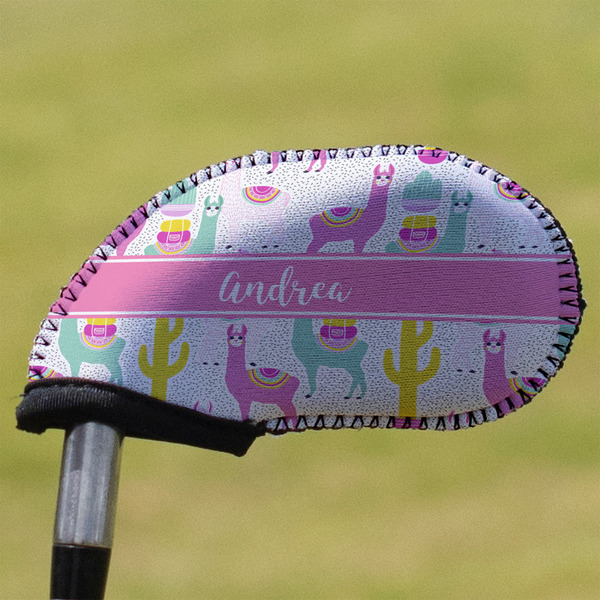 Custom Llamas Golf Club Iron Cover (Personalized)