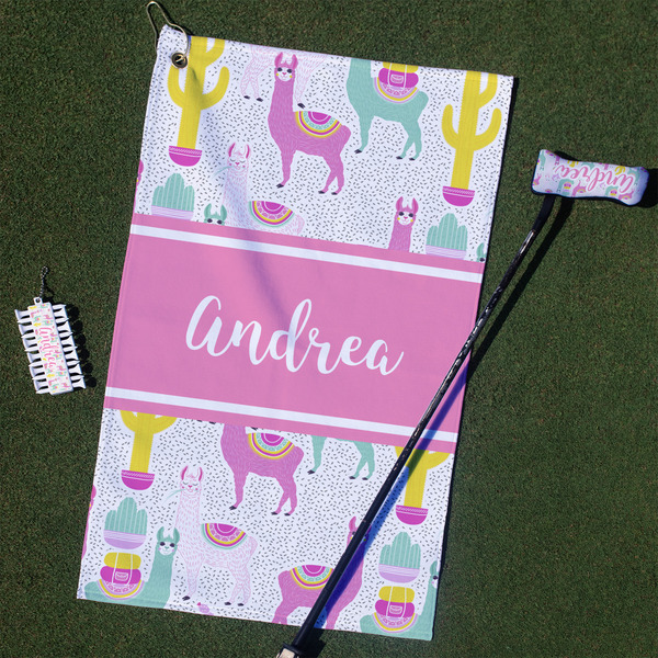 Custom Llamas Golf Towel Gift Set (Personalized)